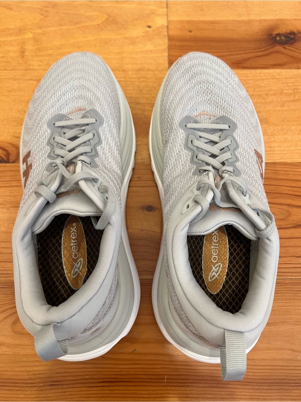 Hoka Gaviota 5 Running Shoes Womens 10.5B Harbor Mist Rose Gold Athletic Active - Picture 10 of 16